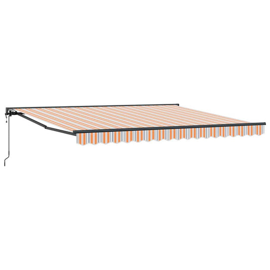 Toldo Retrátil Listrado Multicolorido 400x300 cm tecido