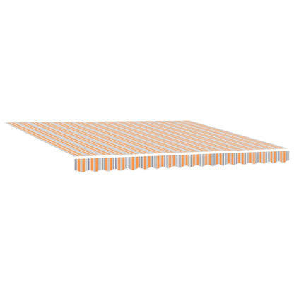 Toldo Retrátil Listrado Multicolorido 400x300 cm tecido