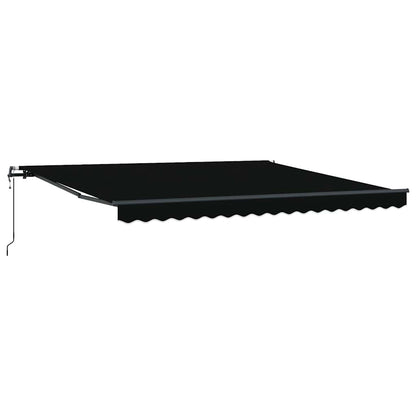 Toldo Retrátil Preto 400 ×300 cm tecido