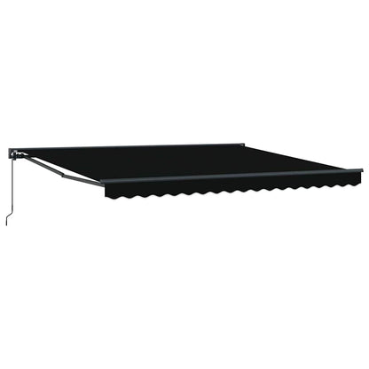 Toldo Retrátil Manual Preto 400x300 cm tecido
