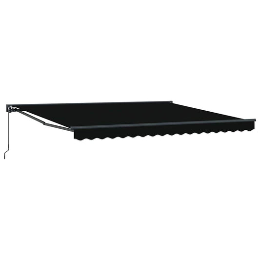 Toldo Retrátil Manual Preto 400x300 cm tecido