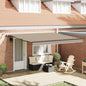 Toldo Retrátil com Bege 400 × 300 cm tecido