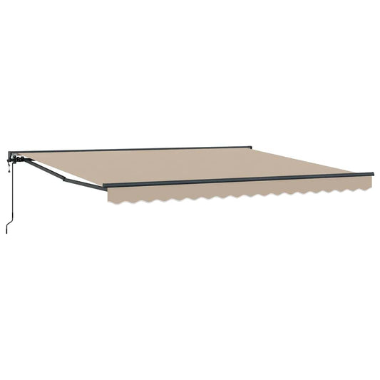 Toldo Retrátil Bege 400x300 cm tecido