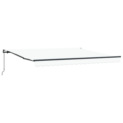 Toldo Manual Branco 400 × 300 cm tecido