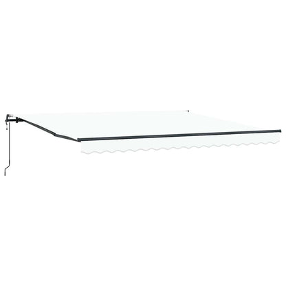 Toldo Retrátil Branco 400 ×300 cm tecido