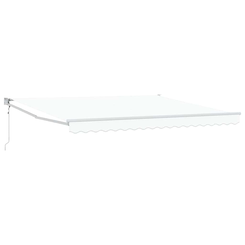 Toldo Retrátil Branco 400 × 300 cm Poliéster