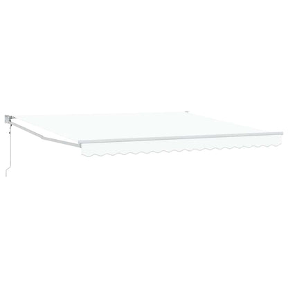 Toldo Retrátil Branco 400 × 300 cm Poliéster