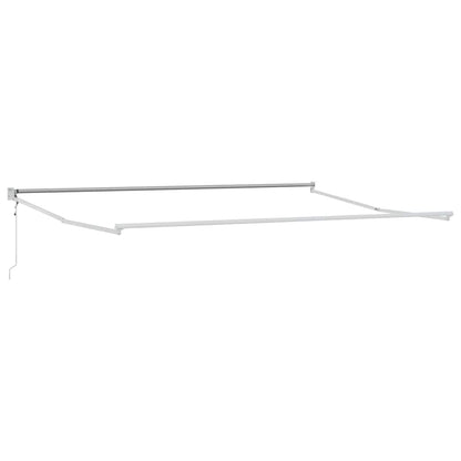 Toldo Retrátil Branco 400 × 300 cm Poliéster