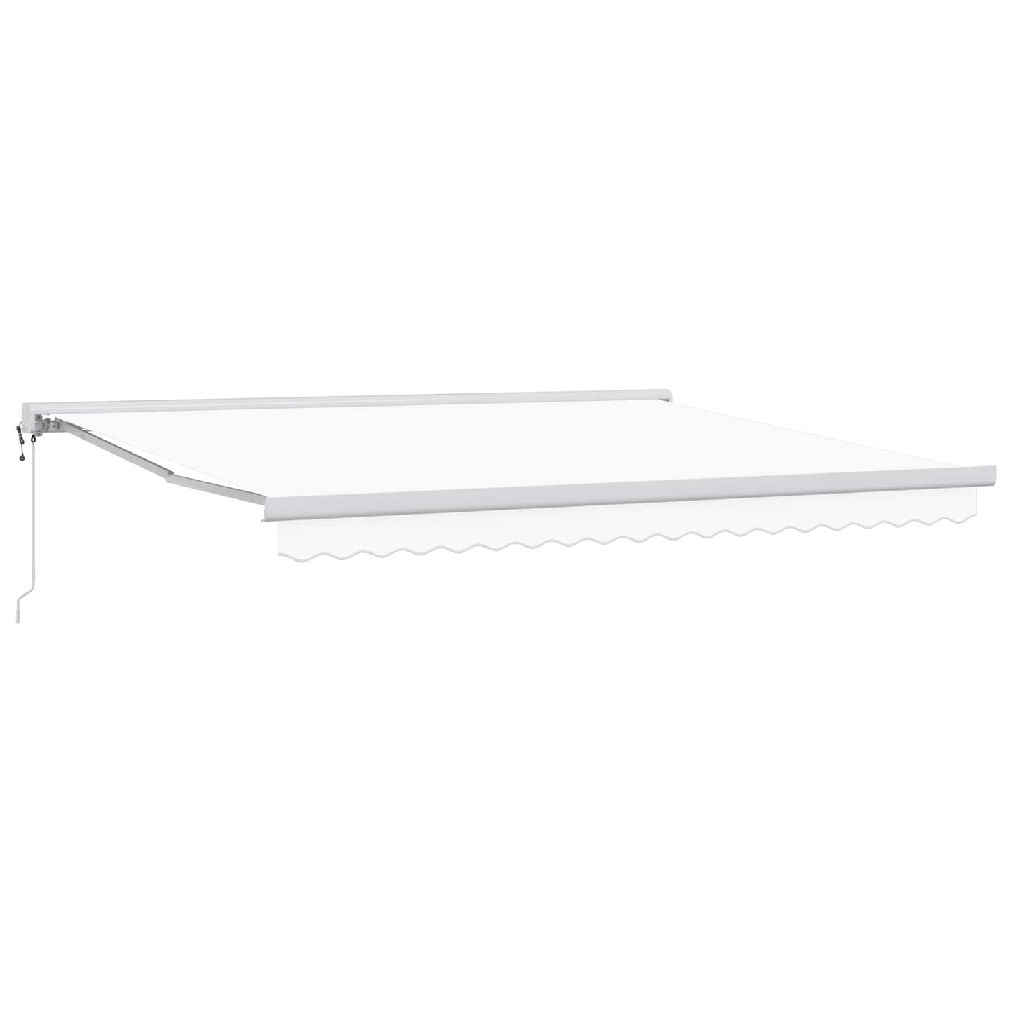 Toldo Retrátil Branco 400 × 300 cm Tecido e Metal
