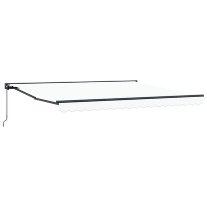 Toldo Retrátil Manual Branco 400x300 cm tecido
