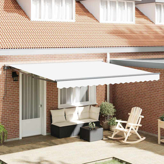 Toldo Retrátil Branco 400x300 cm tecido