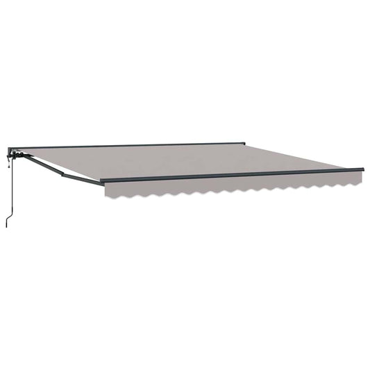 Toldo Retrátil Cinzento-claro 400x300 cm tecido