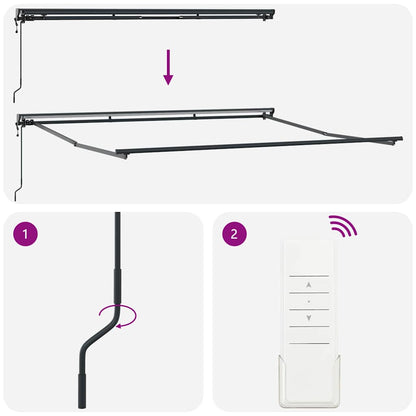 Toldo Retrátil Cinzento-claro 400x300 cm tecido