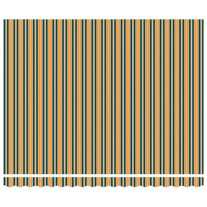 Toldo Retrátil Manual Verde e amarelo 400 × 300 cm tecido