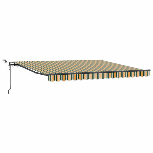 Toldo Retrátil com Verde e amarelo 400 × 300 cm tecido