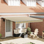Toldo Retrátil Verde e Amarelo 400x300 cm tecido