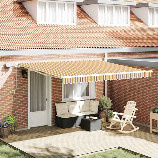 Toldo Retrátil with Manual 400 × 350 cm Multicolor