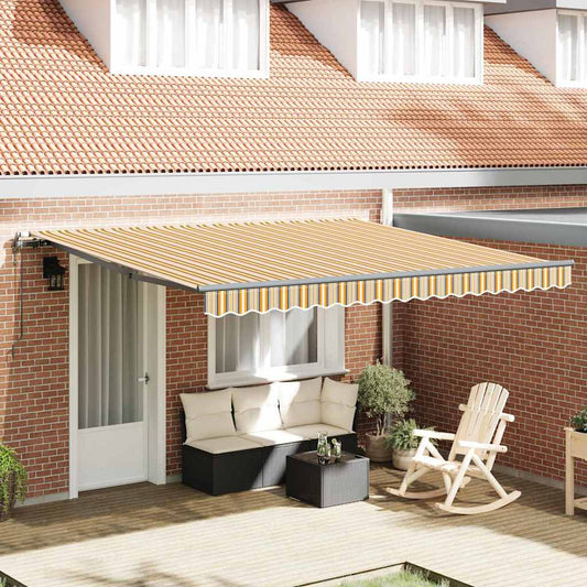 Toldo Retrátil Multicolor 400 ×350 cm tecido
