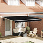 Toldo Retrátil 400 × 350 cm Preto