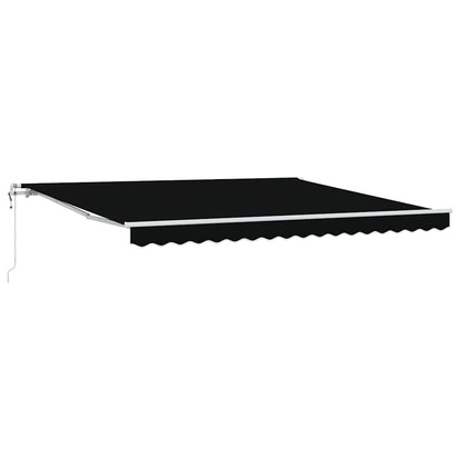 Toldo Retrátil 400 × 350 cm Preto