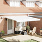 Toldo Retrátil com Manual Branco 400 ×350 cm tecido