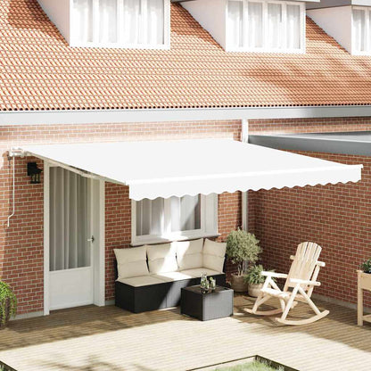 Toldo Retrátil 400 × 350 cm Branco