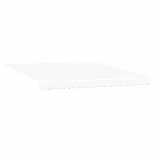 Toldo Retrátil Branco Manual Branco 400 × 350 cm tecido