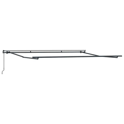 Toldo Retrátil Manual Branco 400 × 350 cm Poliéster e Aço