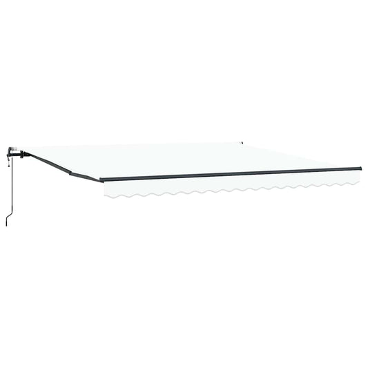 Toldo Retrátil Branco 400 ×350 cm tecido