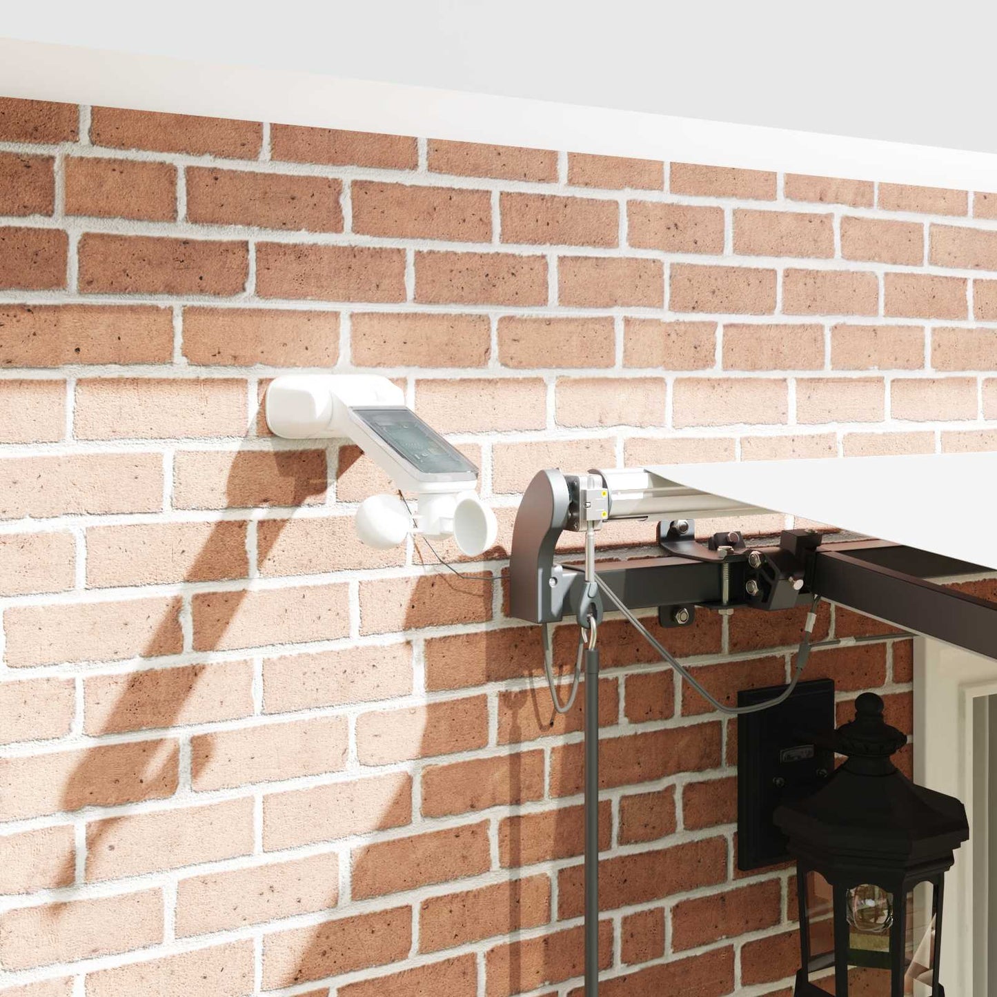 Tecido de Toldos com Branco 400 × 350 cm Poliéster