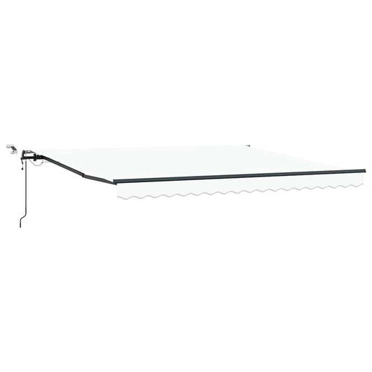 Toldo Retrátil com Branco 400 × 350 cm tecido