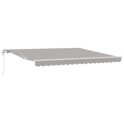 Toldo Retrátil 400 × 350 cm Cinzento-claro
