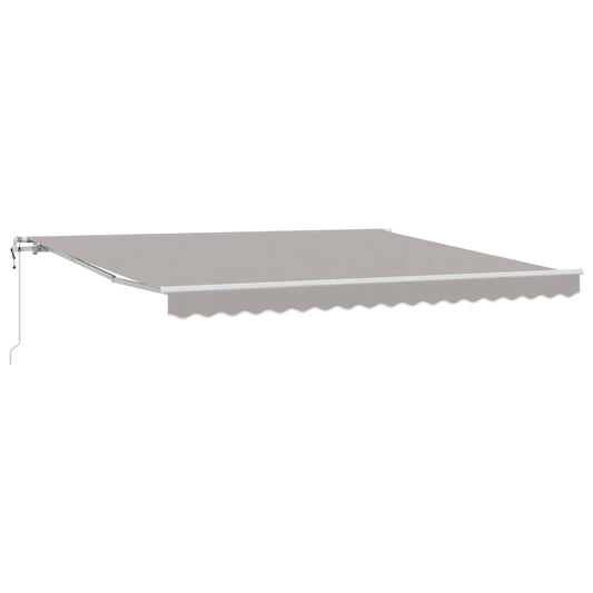 Toldo Retrátil 400 × 350 cm Cinzento-claro