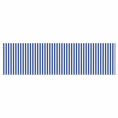 Toldo Retrátil Azul e Branco 400 × 300 cm Poliéster e Alumínio