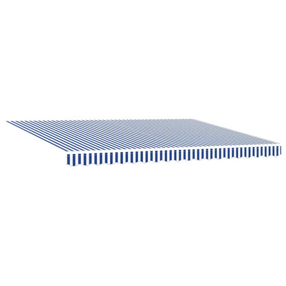 Toldo Retrátil Azul e branco 450 × 300 cm tecido