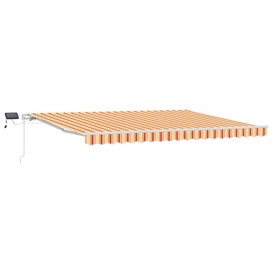 Toldo Retrátil com Manual amarelo e laranja 450 ×300 cm tecido