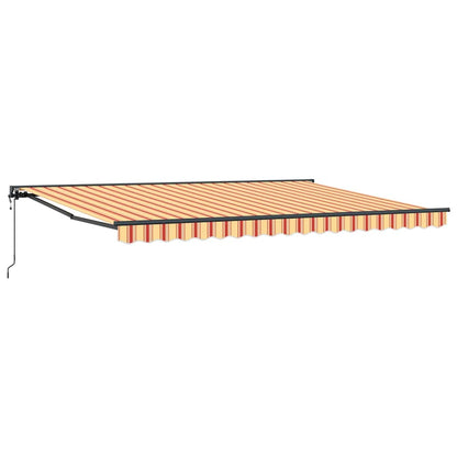 Toldo Retrátil Amarelo e Laranja 450x300 cm tecido