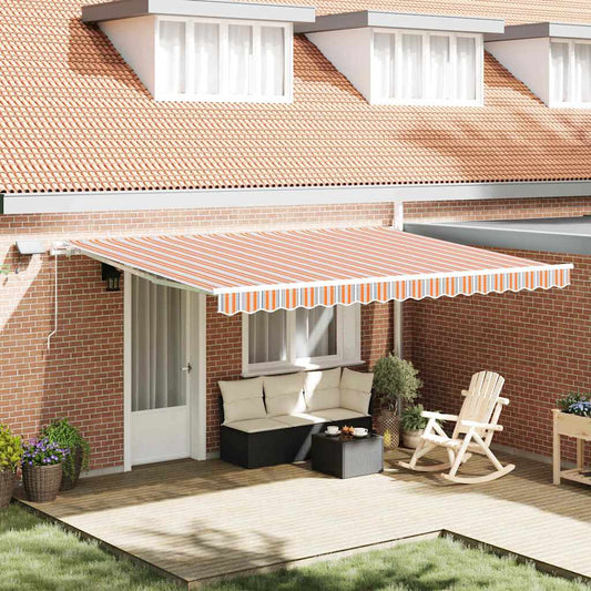 Toldo Retrátil com Manual Multicolor 450 ×300 cm tecido