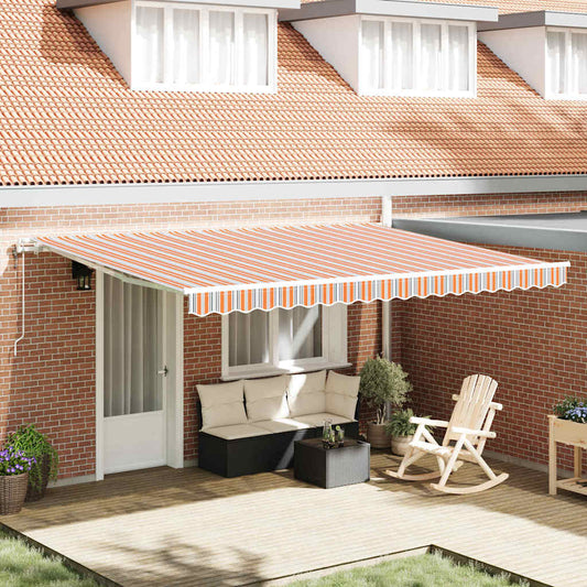 Toldo Retrátil Multicolor 450 ×300 cm tecido