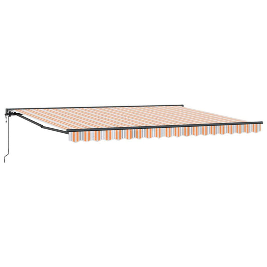 Toldo Retrátil Listrado Multicolorido 450x300 cm tecido