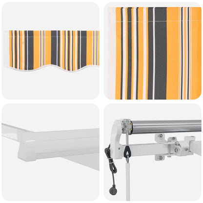 Toldo Retrátil 450 × 300 cm Multicolor