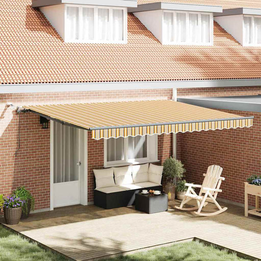 Toldo Retrátil com Multicolor 450 × 300 cm tecido