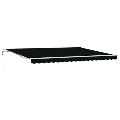 Toldo Retrátil Preto 450 ×300 cm tecido