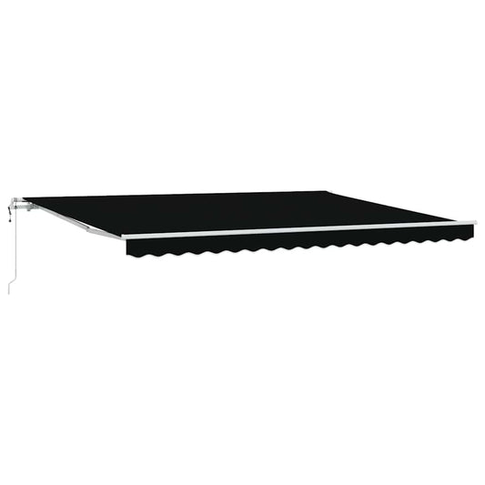 Toldo Retrátil Preto 450 ×300 cm tecido