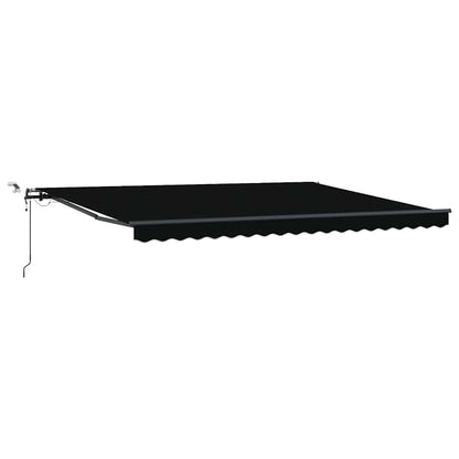 Toldo Retrátil com Preto 450 × 300 cm tecido
