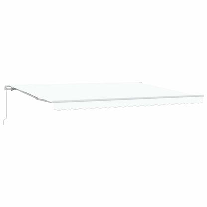 Toldo Branco 4,5 × 3 m Poliéster e metal