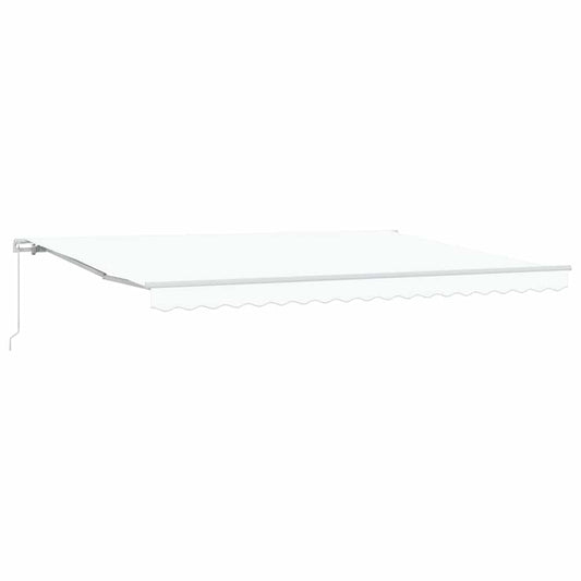 Toldo Branco 4,5 × 3 m Poliéster e metal