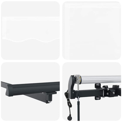 Toldo Retrátil Branco 450 ×300 cm tecido