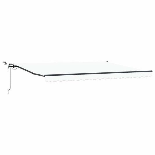 Toldo Retrátil com Branco 450 × 300 cm tecido