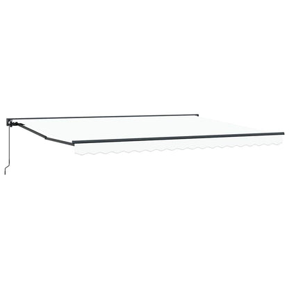 Toldo Retrátil Manual Branco 450x300 cm tecido